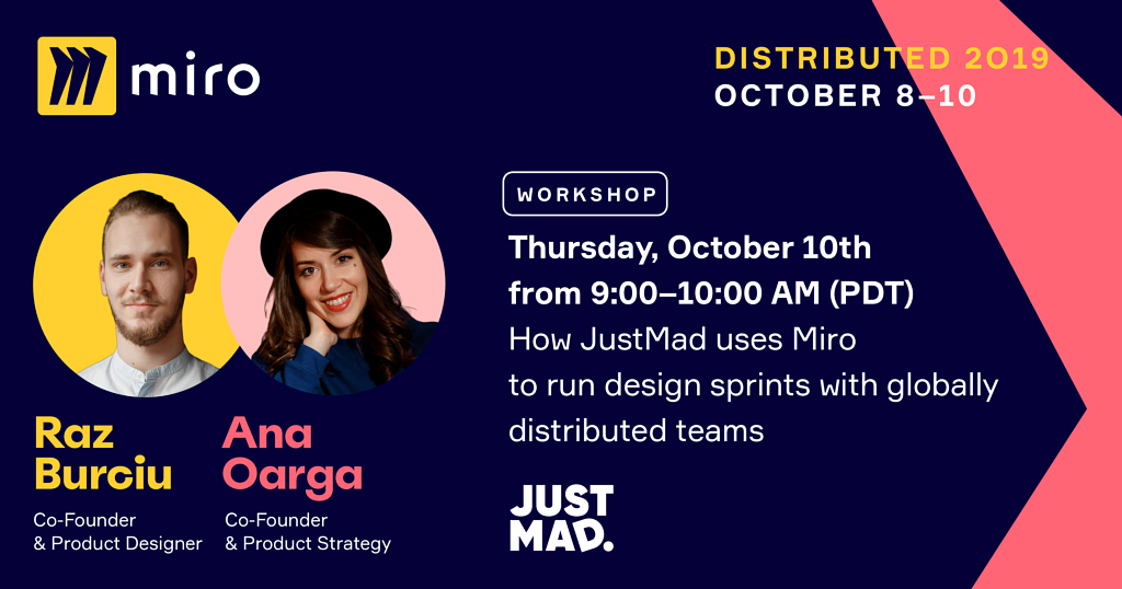 How JustMad uses Miro to run remote design sprints with globally distributed teams