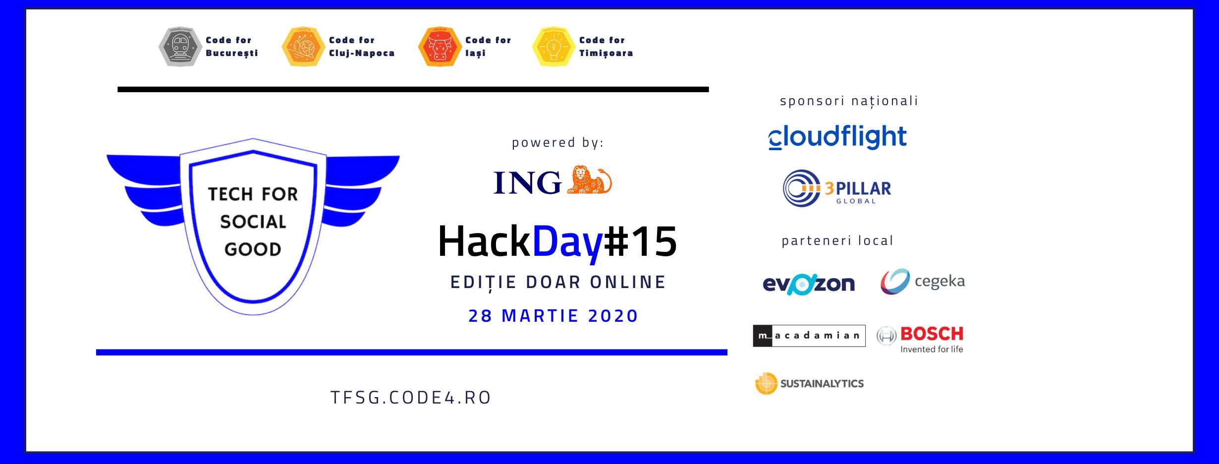 HackDay 15 – ediție online dedicată soluții anti efecte covid-19
