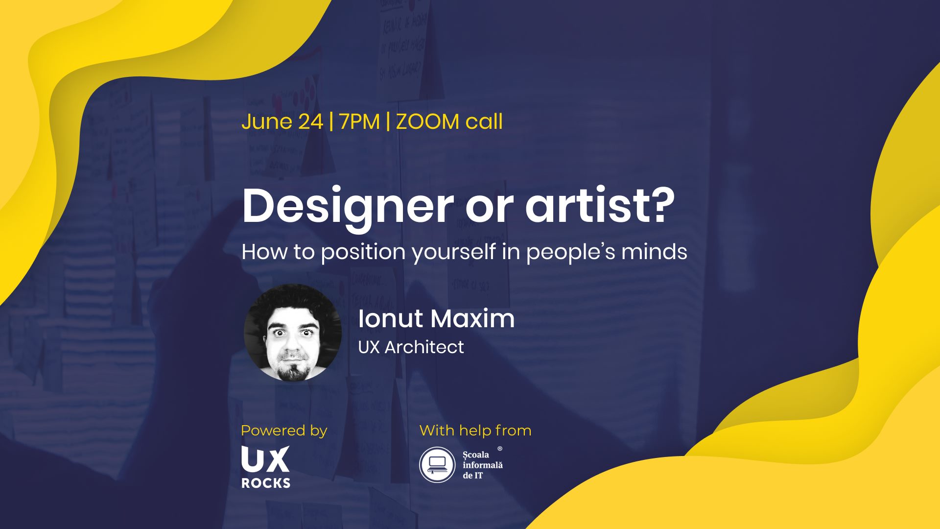 UX Meetup goes remote: Designer or artist w/ Ionut Maxim