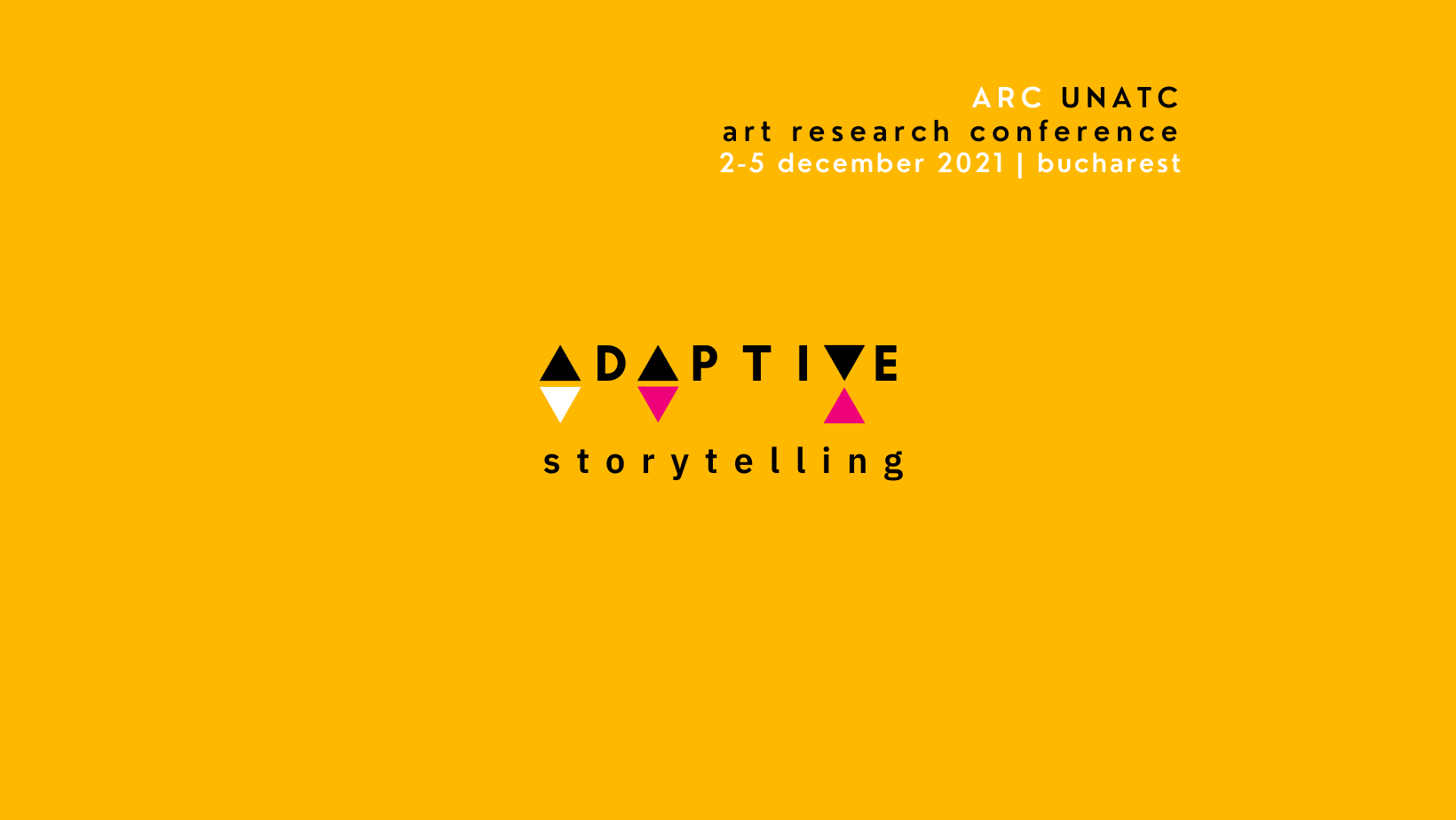 ADAPTIVE STORYTELLING | Art Research Conference
